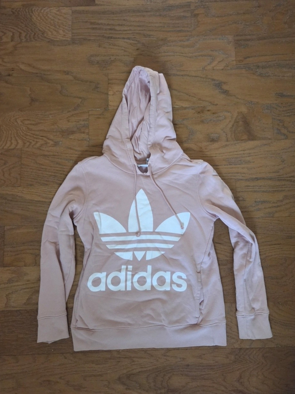 adidas Women’s Blush Pink Trefoil Pullover Hoodie